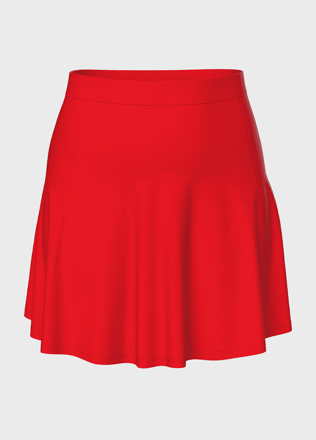 Красная кэжуал однотонная юбка LC Waikiki клешированная