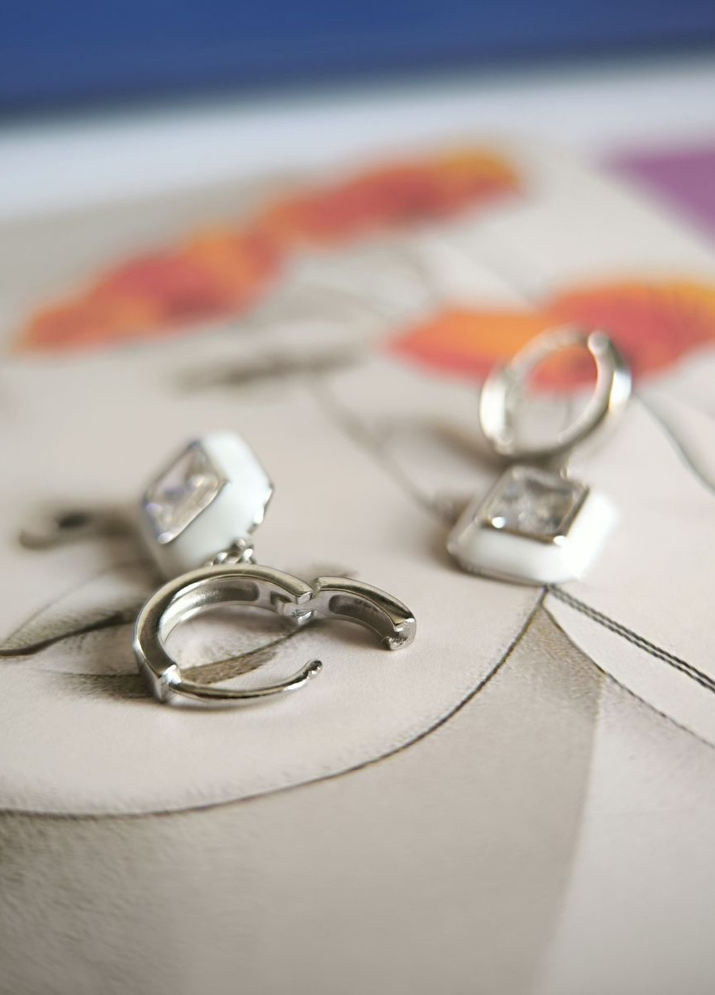 Серьги Silver Flame (350941258)