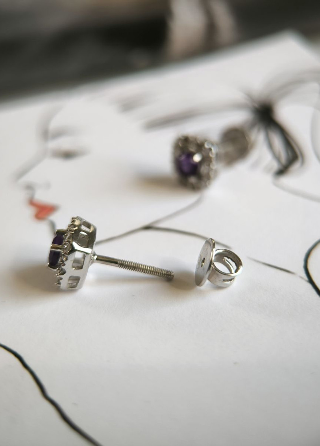 Сережки Silver Flame (353782443)