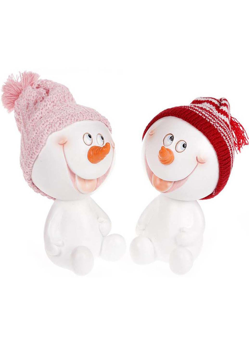 Статуэтка Снеговичок в красной шапке 16 см Bona (255430315)