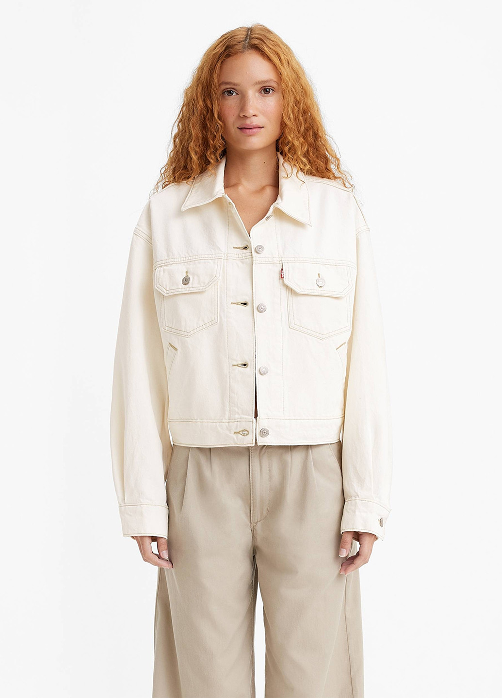 Молочная демисезонная куртка Levi's