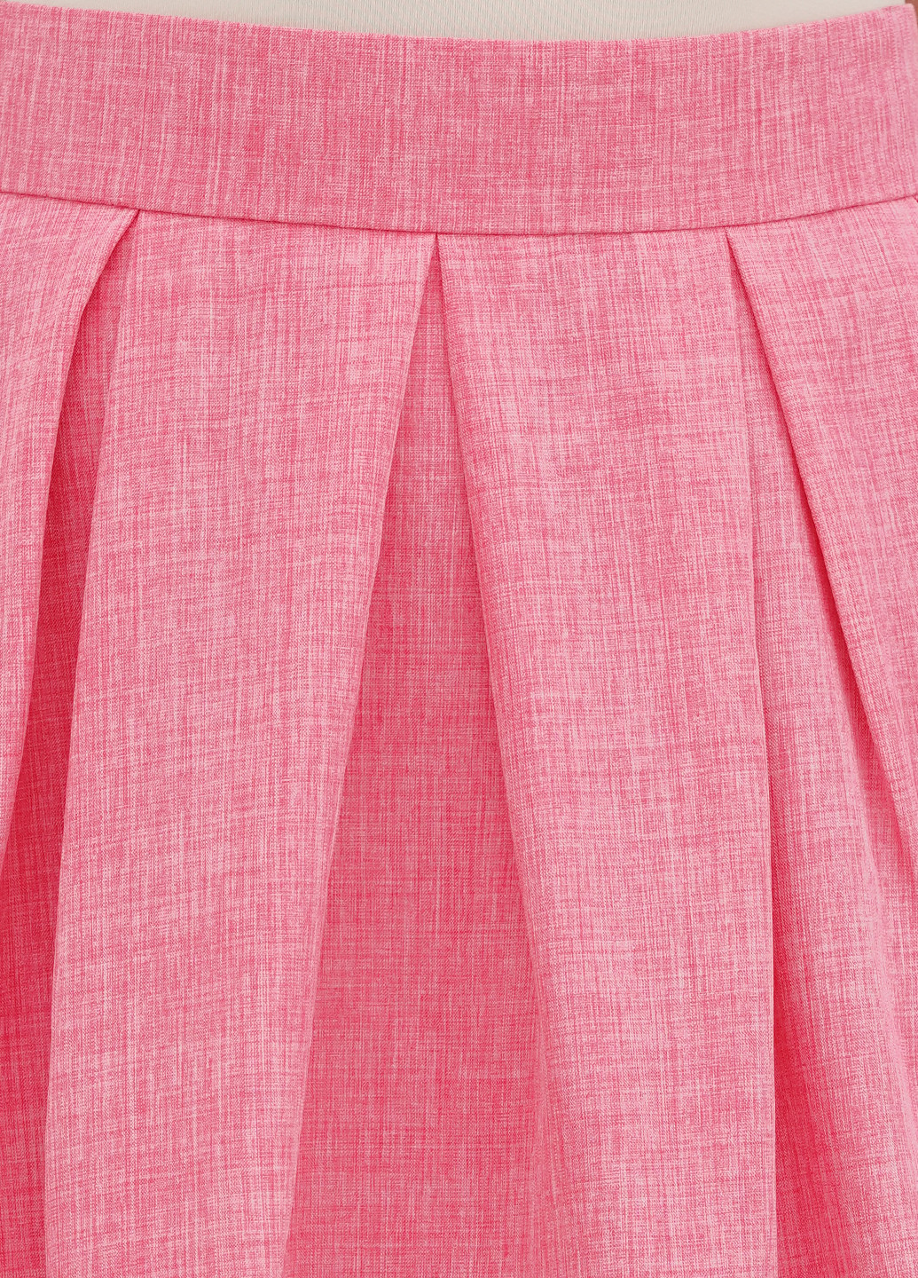Светло-розовая кэжуал однотонная юбка Laura Bettini клешированная