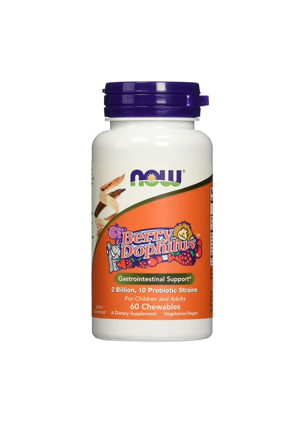 Пробиотик для детей Kids Berry Dophilus (60 шт) нау фудс Now Foods (255409929)