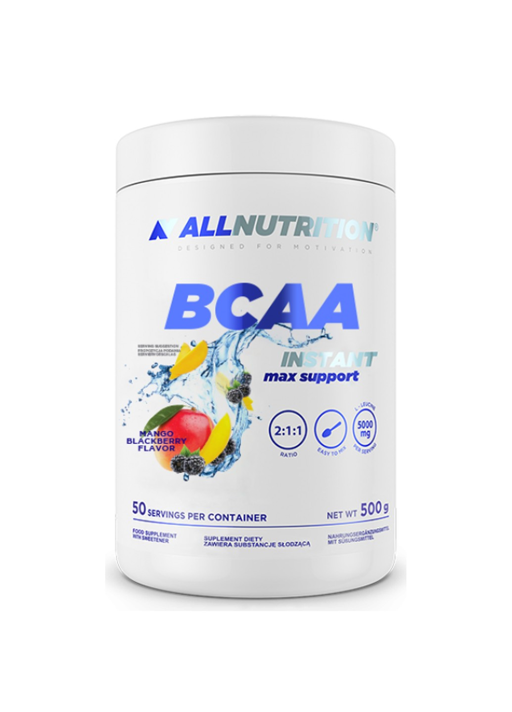 БЦАА BCAA Max Support Instant (500 г) алл Нутришн макс саппорт Bllueberry Allnutrition (255363202)