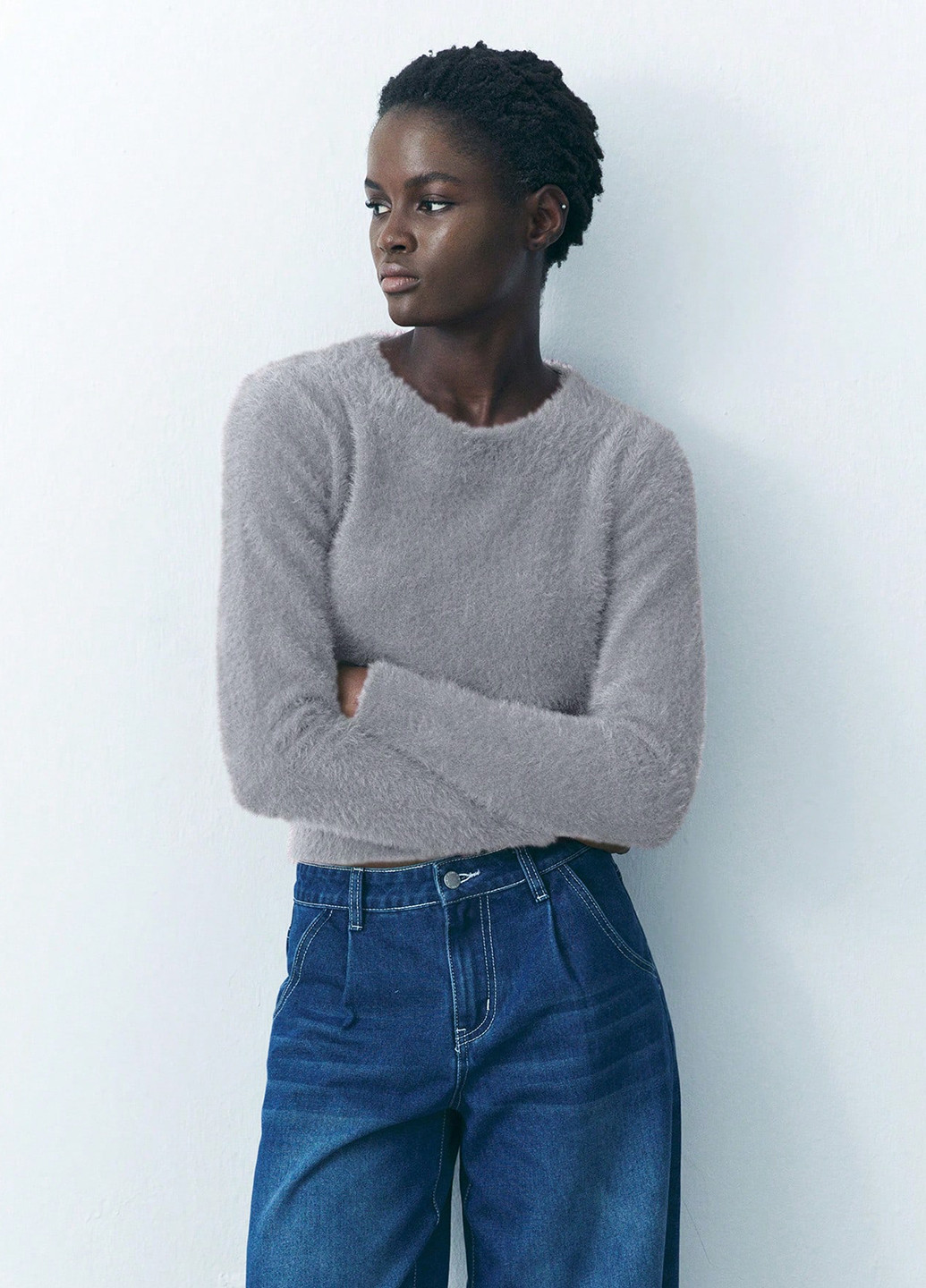 Серый демисезонный джемпер джемпер SHEIN