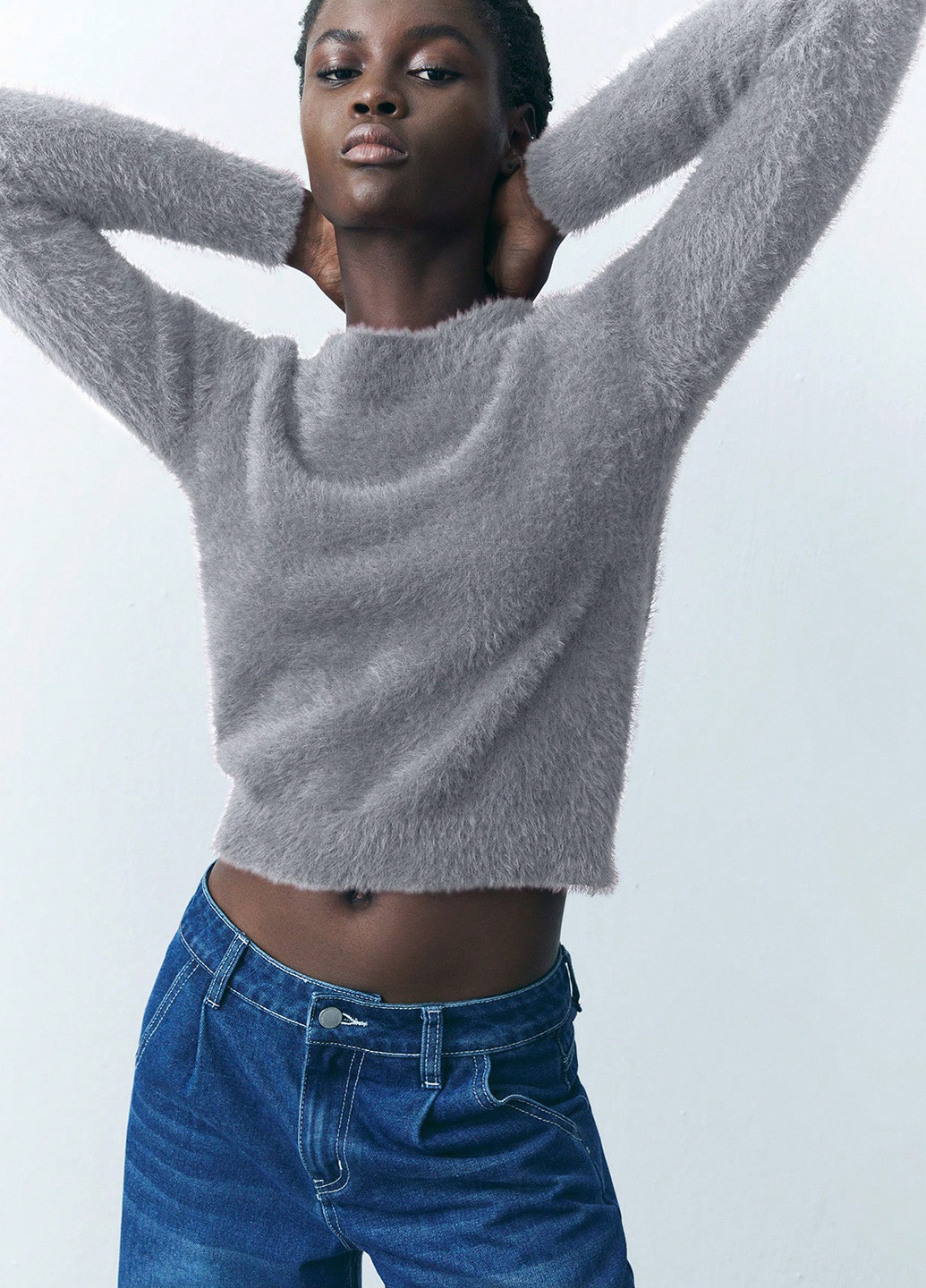 Серый демисезонный джемпер джемпер SHEIN