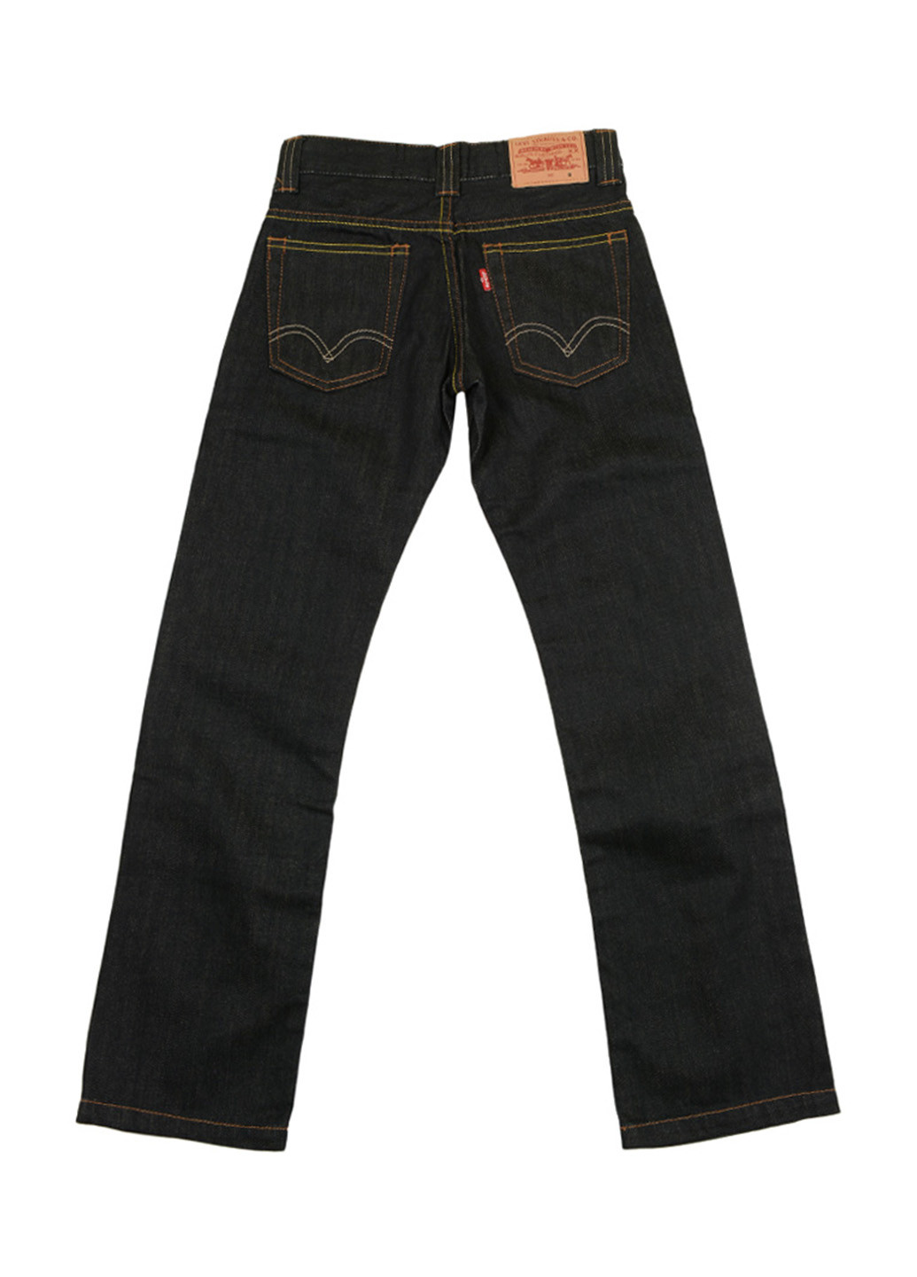 Черные демисезонные прямые джинсы Levis