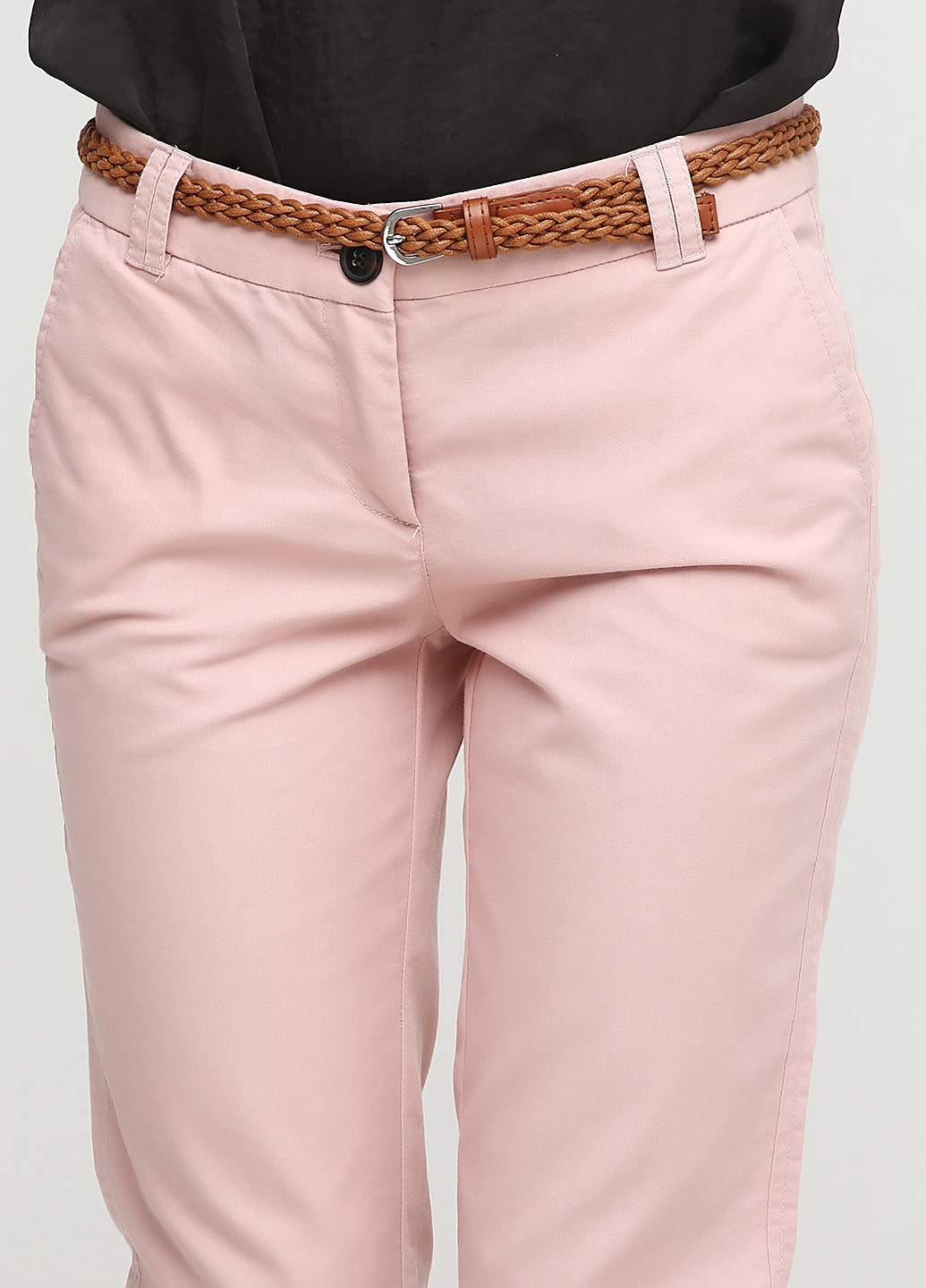 Светло-розовые кэжуал демисезонные брюки Zero