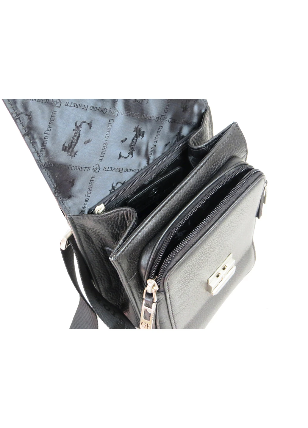 Мужская кожаная барсетка 21х16х10 см Giorgio Ferretti (254595114)