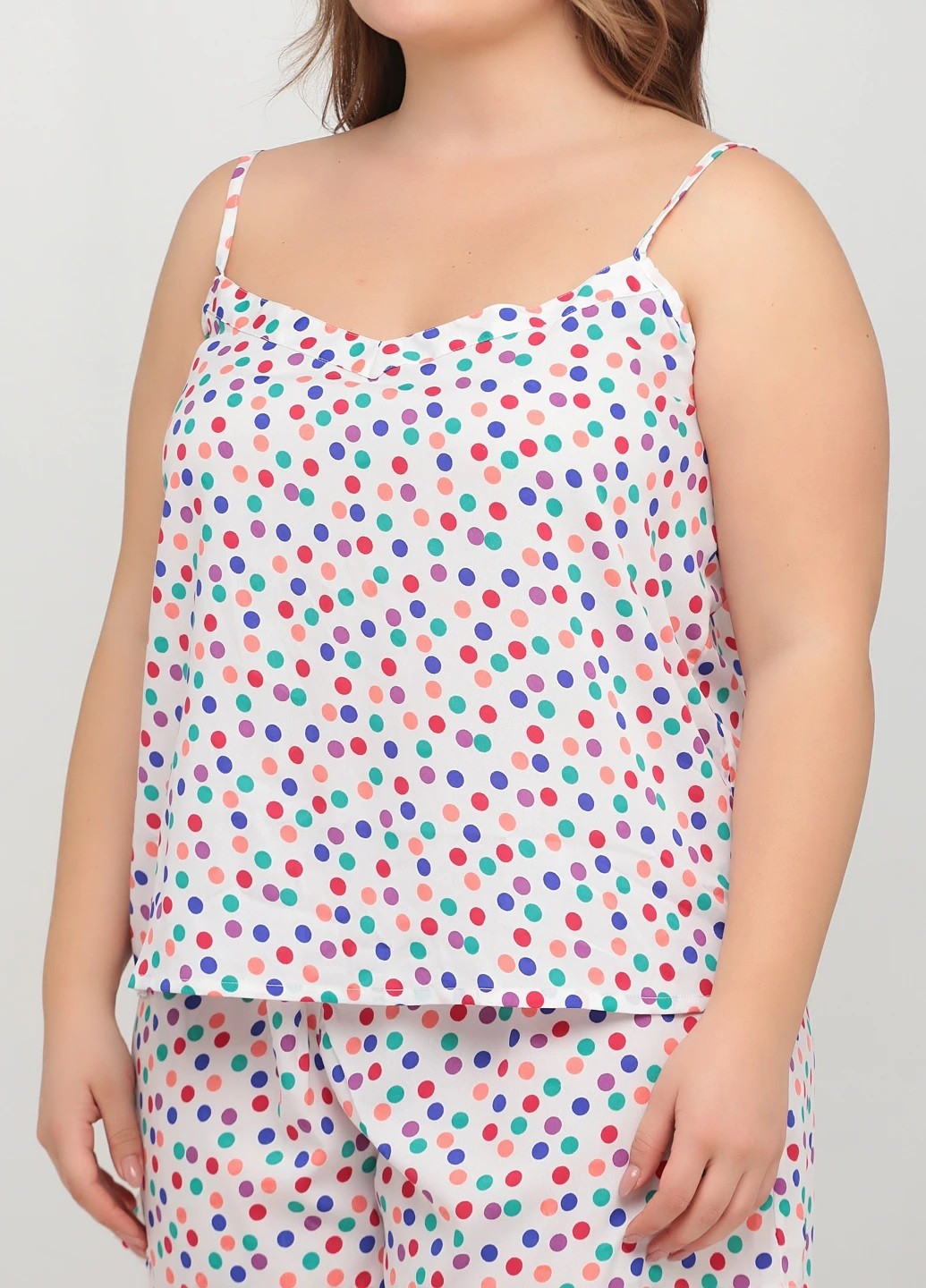 Белая всесезон пижама (майка, шорты) майка + шорты Studio