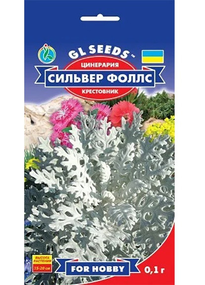 Семена Цинерария Сильвер фоллс 0,1 г GL Seeds (252372362)