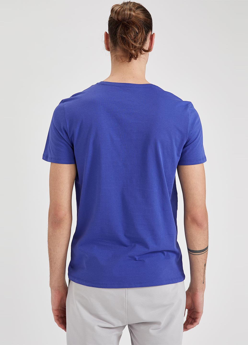 Синя літня футболка DeFacto