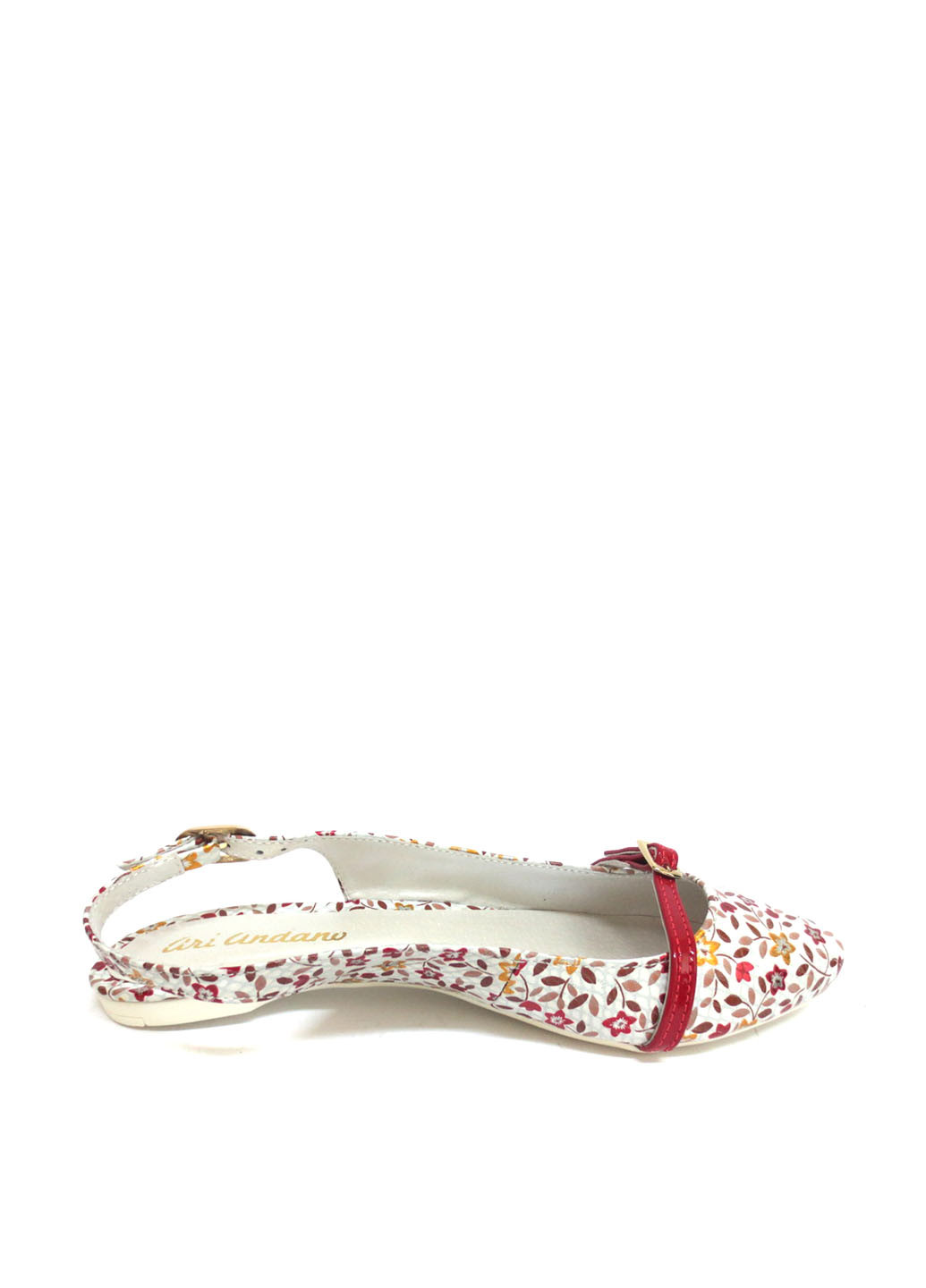 Туфлі Ari Andano слінгбекі квіткові білі кежуали