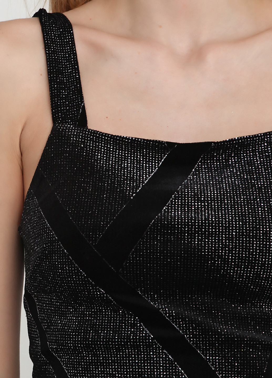 Черное кэжуал платье Tally Weijl с абстрактным узором