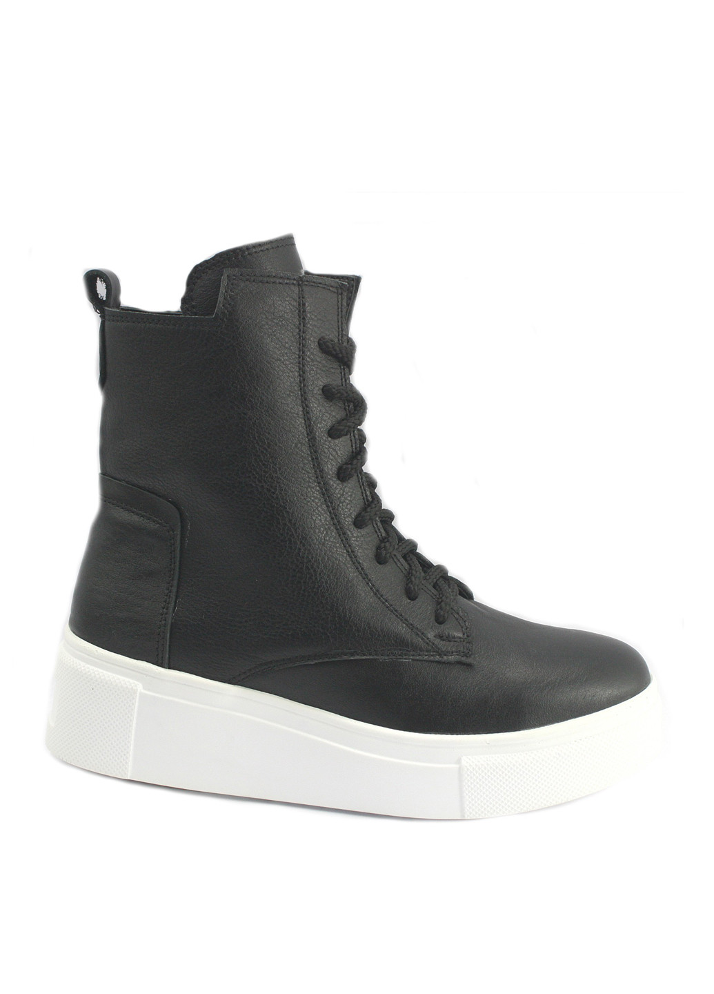 Осенние ботинки Mila с белой подошвой, со шнуровкой