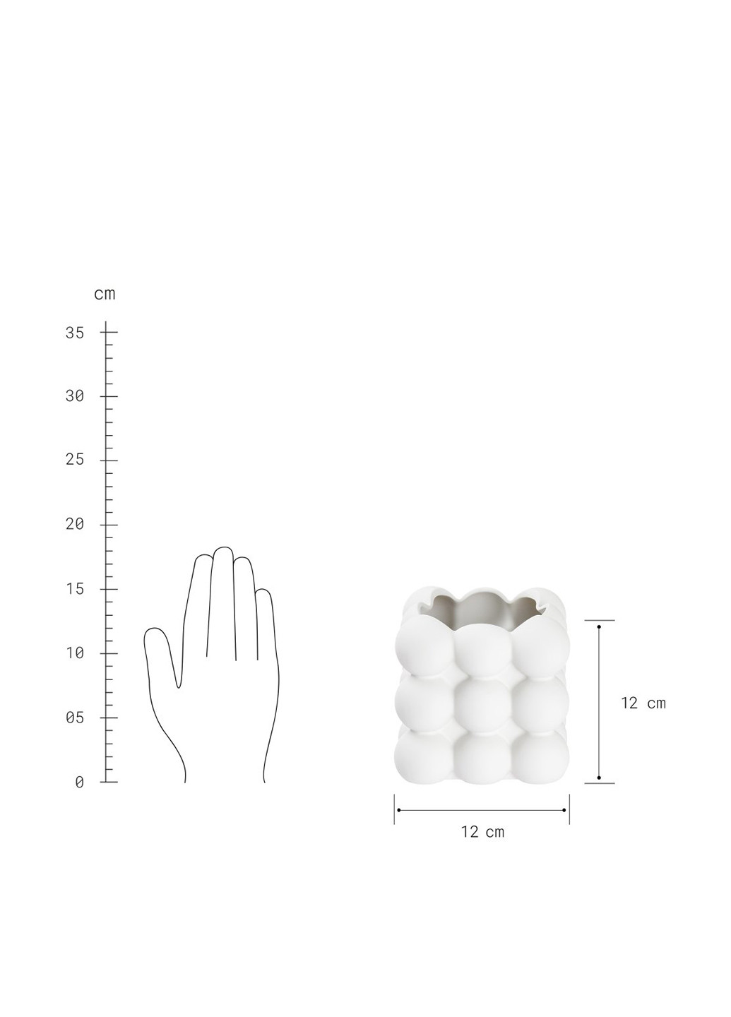 Горшок для цветов, 12х12 см Butlers (258902075)