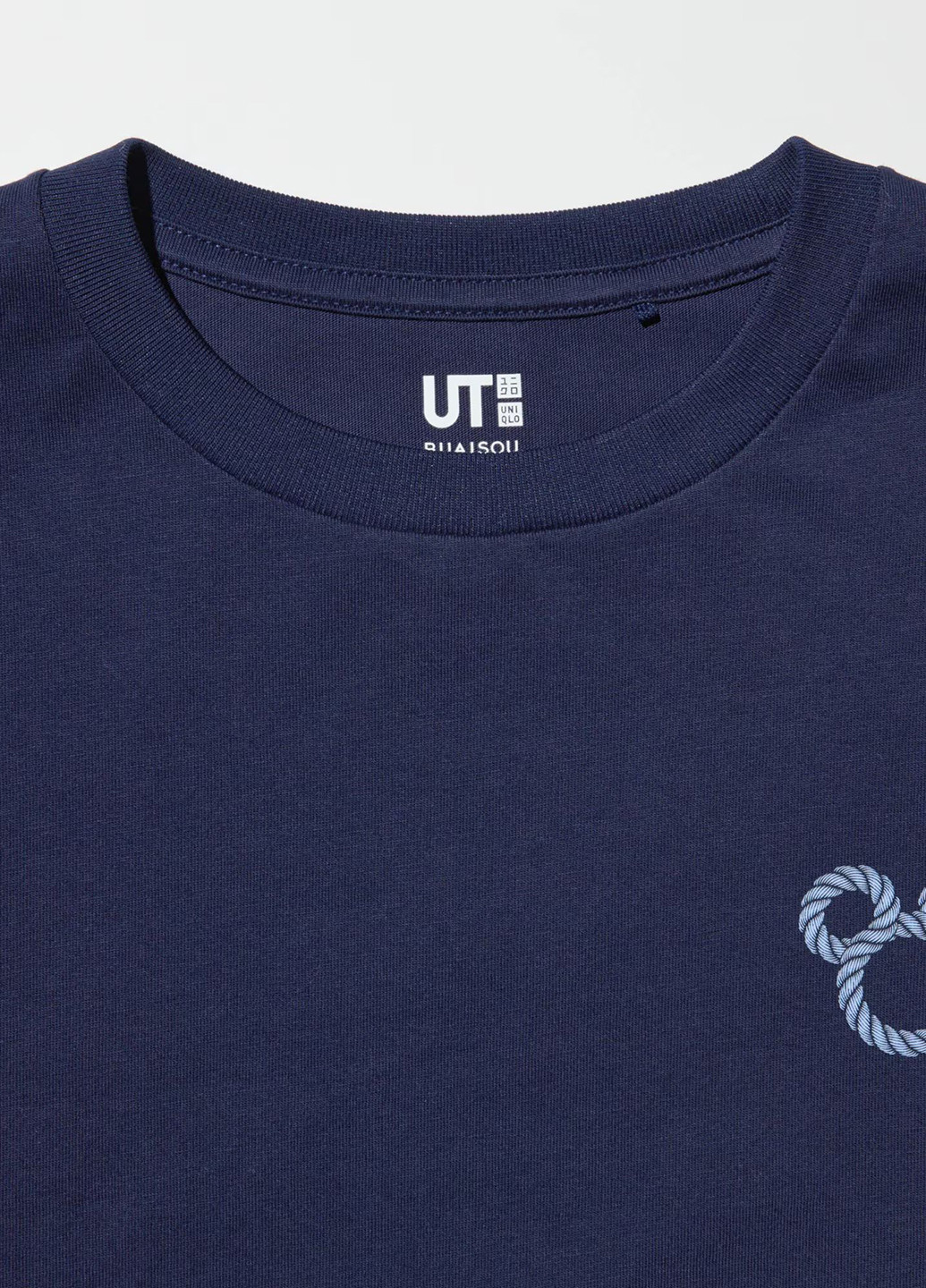 Темно-синя літня футболка Uniqlo