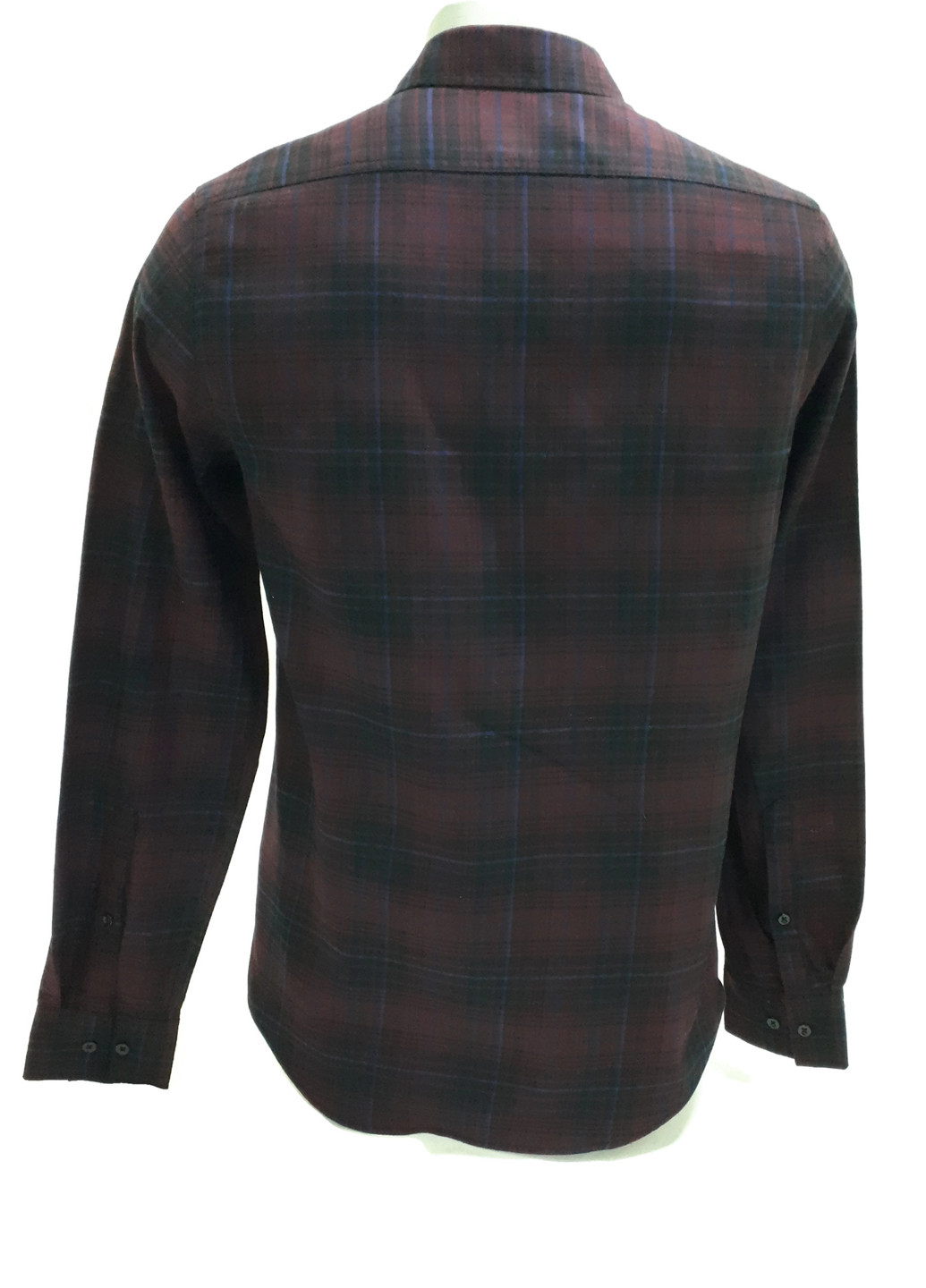 Темно-бордовая кэжуал рубашка в клетку H&M