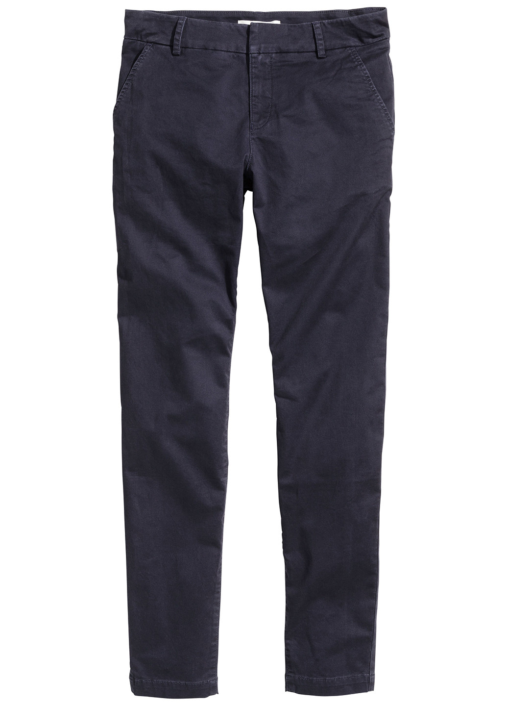 Фиолетовые кэжуал демисезонные прямые брюки H&M