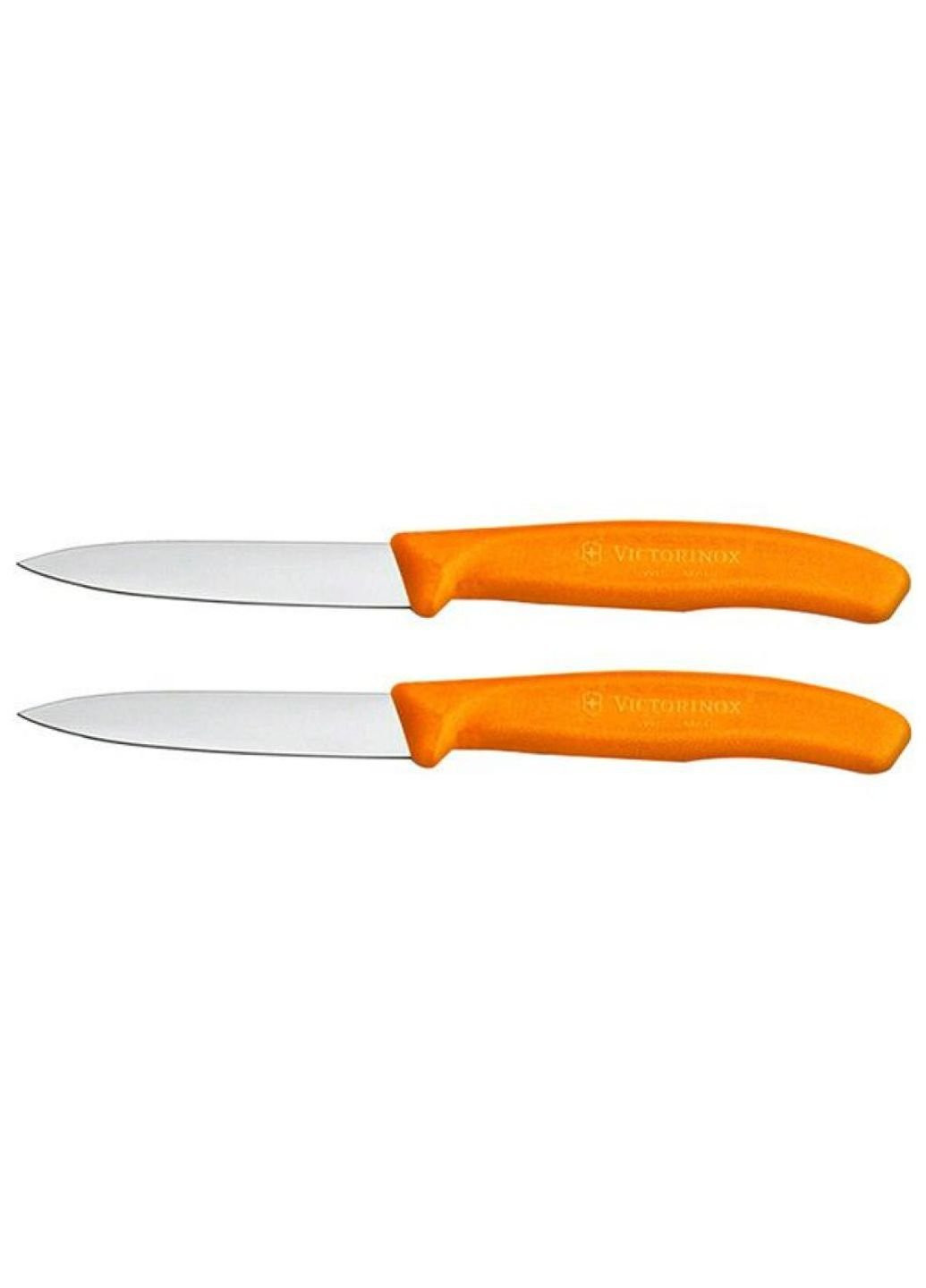 Набор ножей SwissClassic, 8см, 2шт. в блистере, оранжевые (6.7606.L119B) Victorinox комбинированные,