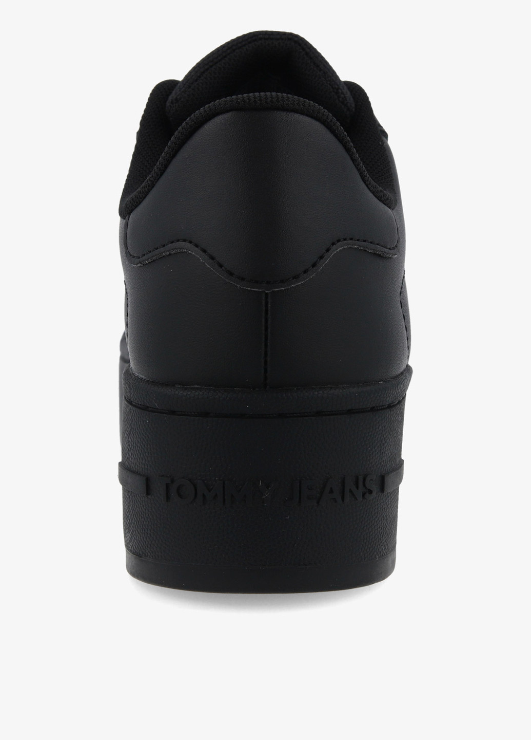 Кросівки Tommy Jeans ESSENTİAL LEATHER FİNE-CLEAT FLATFORM TRAİNERS чорні демісезони (348430422)