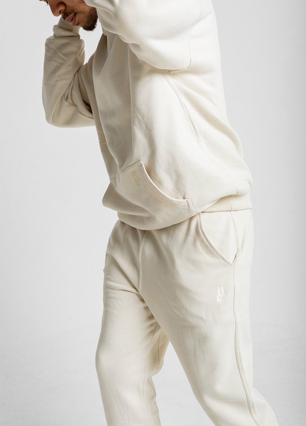 Белые кэжуал, спортивные демисезонные джоггеры брюки Ocay