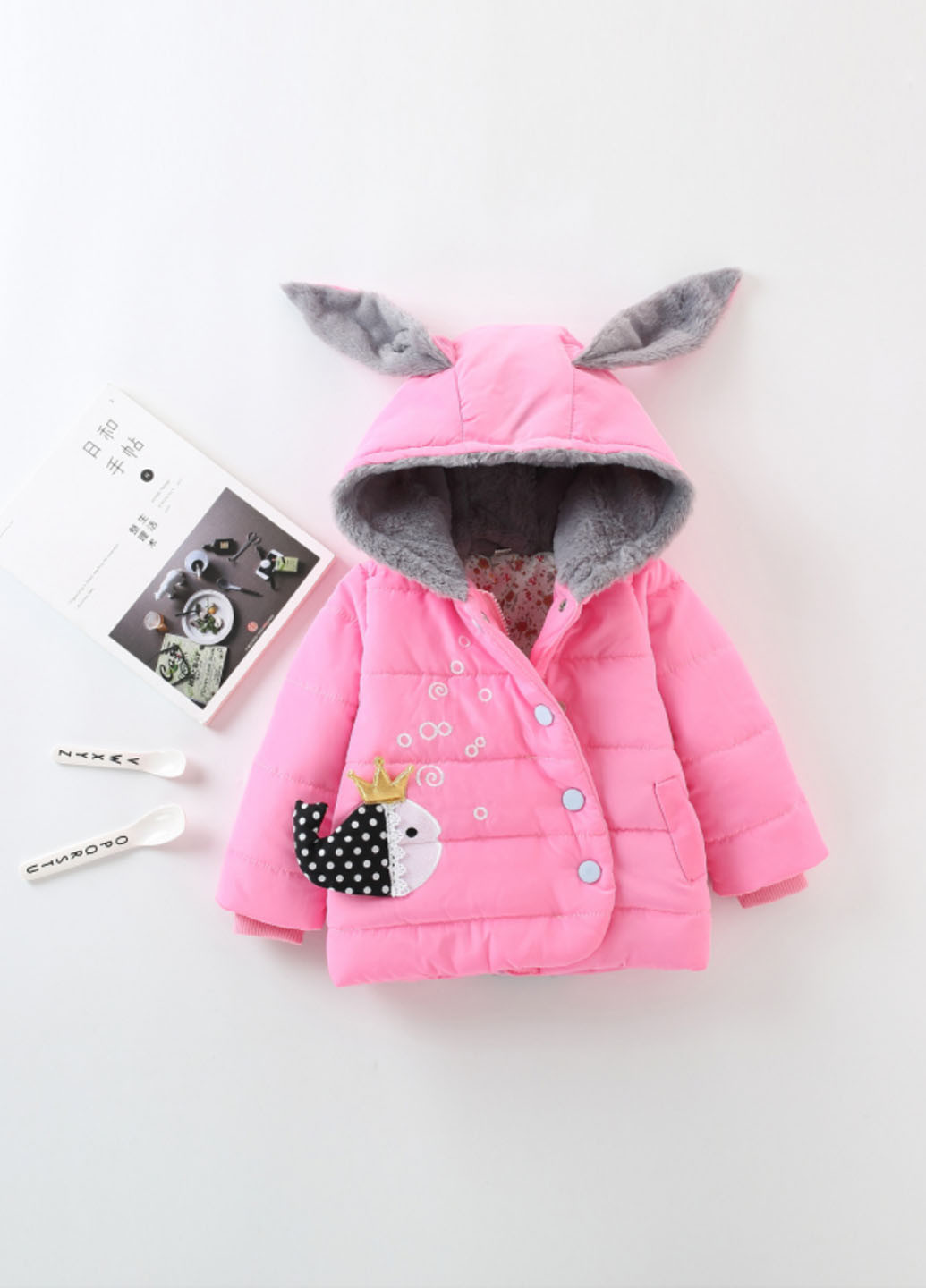 Розовая демисезонная куртка No Brand