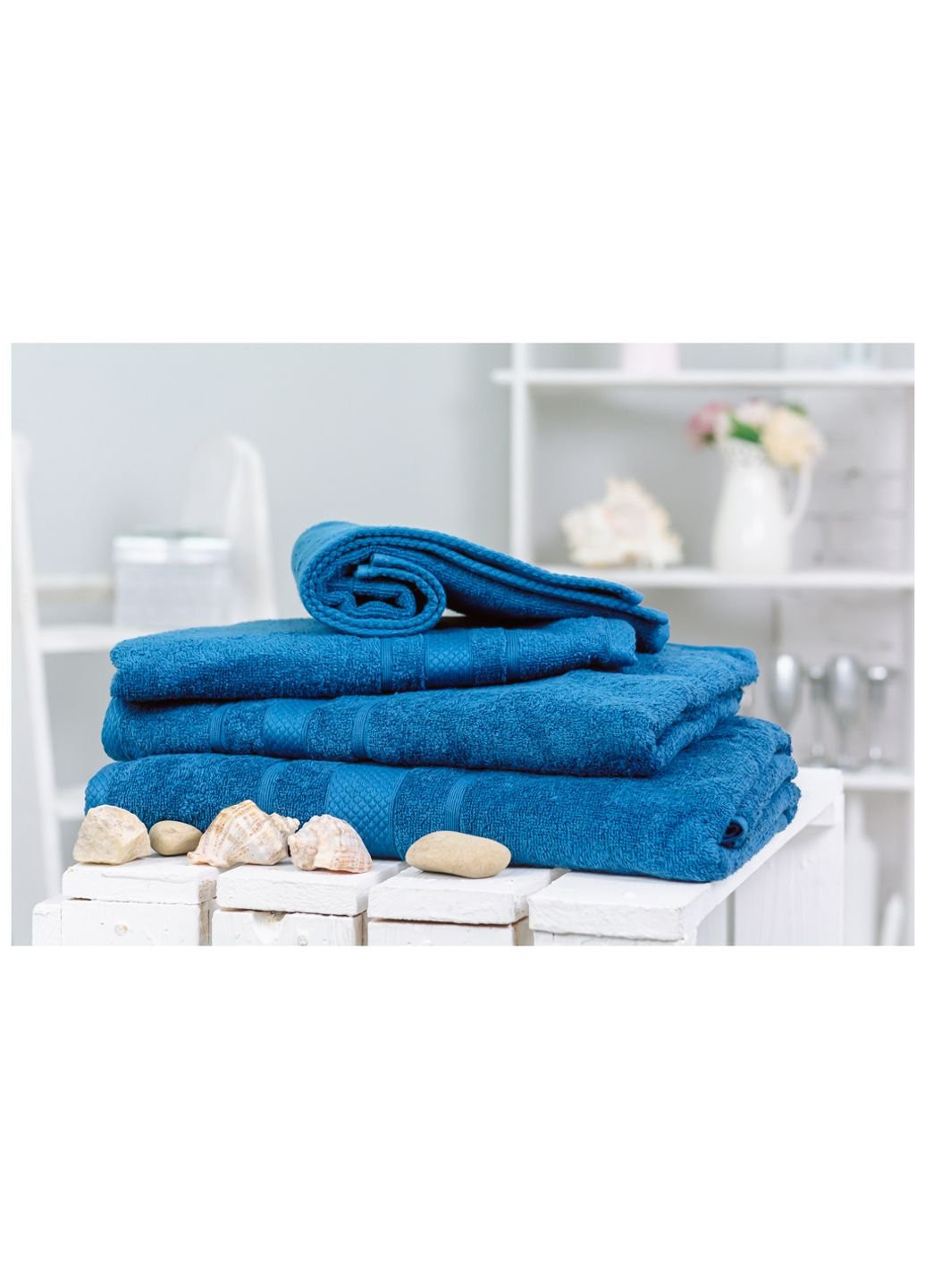 Mirson полотенце набор банный №5015 softness blueberry 40x70, 50x90, 70x140, (2200003183399) синий производство - Украина