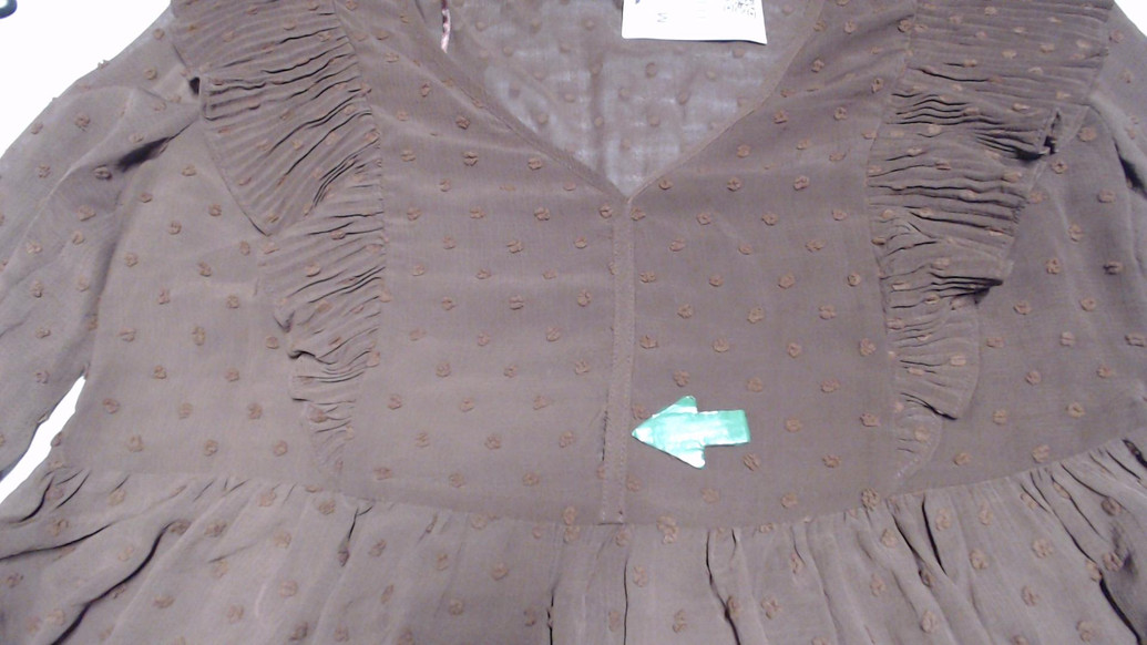 Коричневая блуза Stradivarius