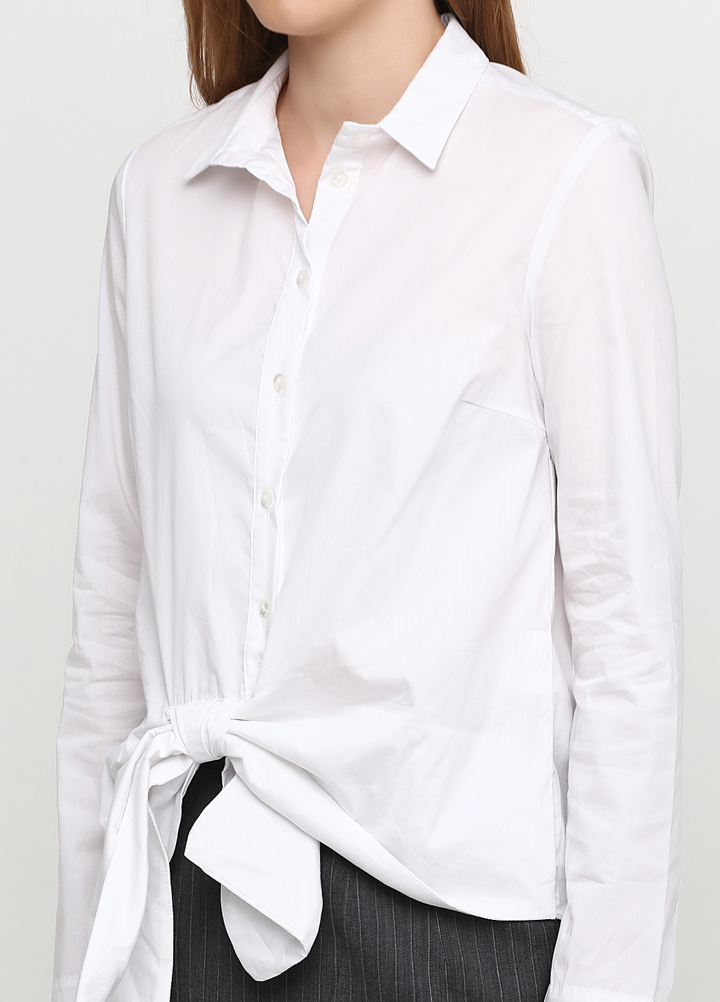 Белая демисезонная блуза R-JEANS