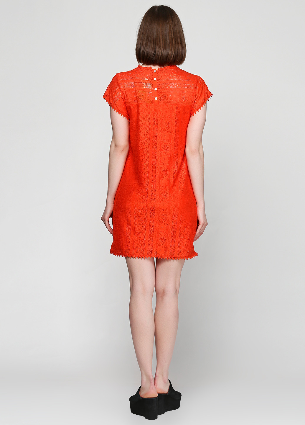 Червона кежуал сукня Miami Style однотонна