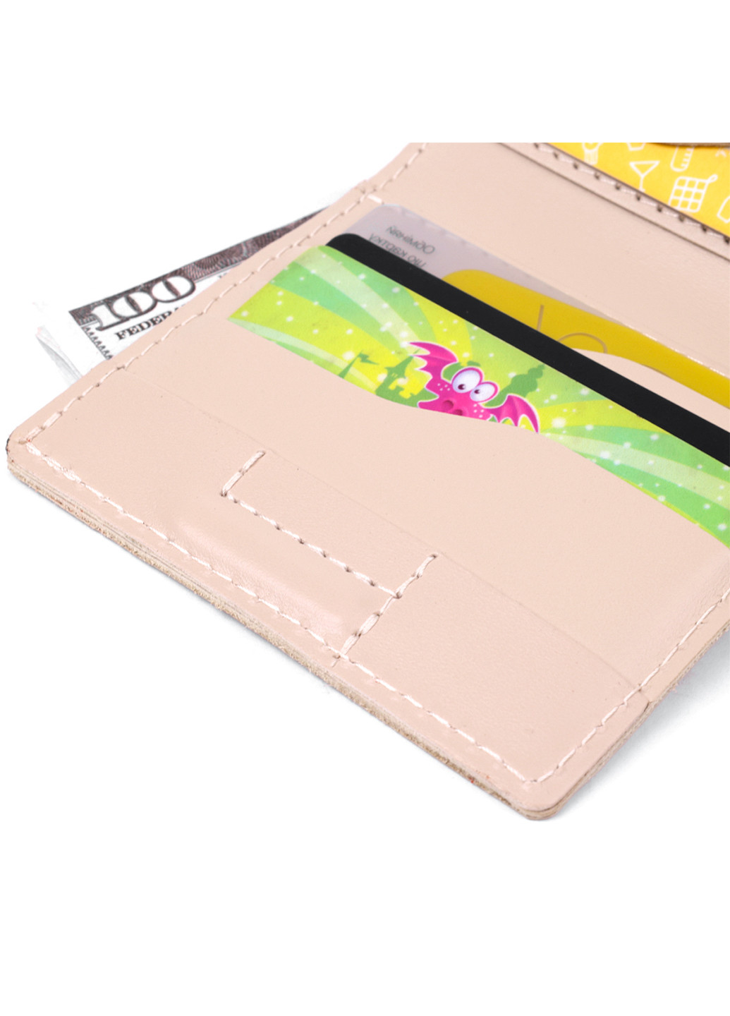 Жіноче шкіряне портмоне 10х10х1,5 см Grande Pelle (252130888)