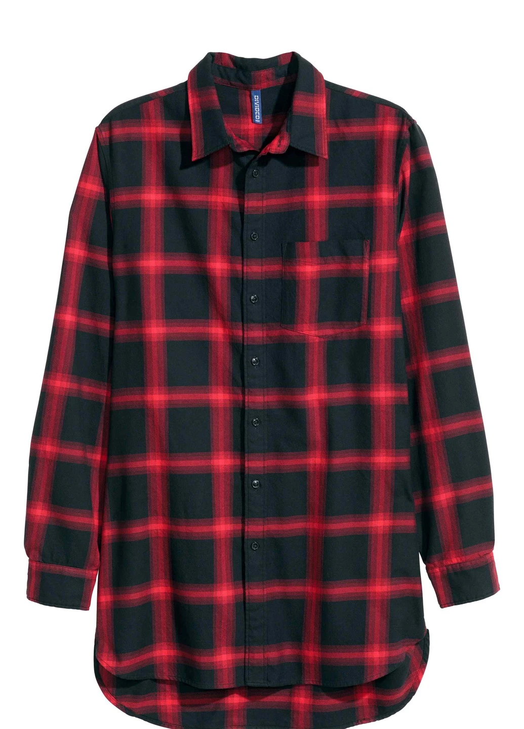 Сорочка демісезон,чорний в червону клітку, H&M (255192722)