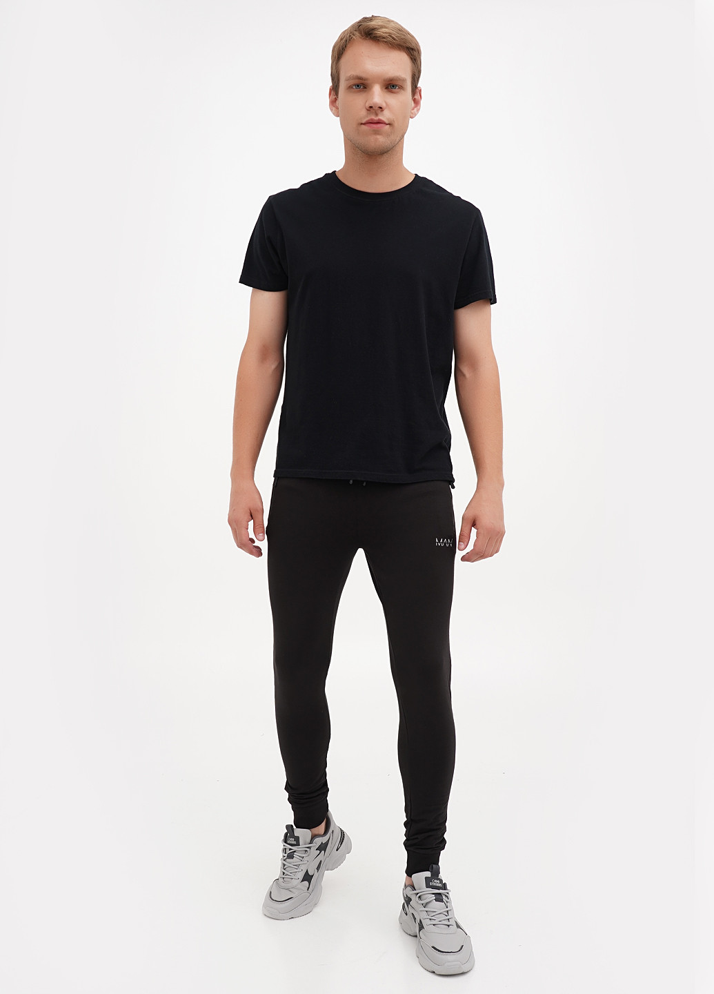 Черные спортивные демисезонные джоггеры брюки Boohoo