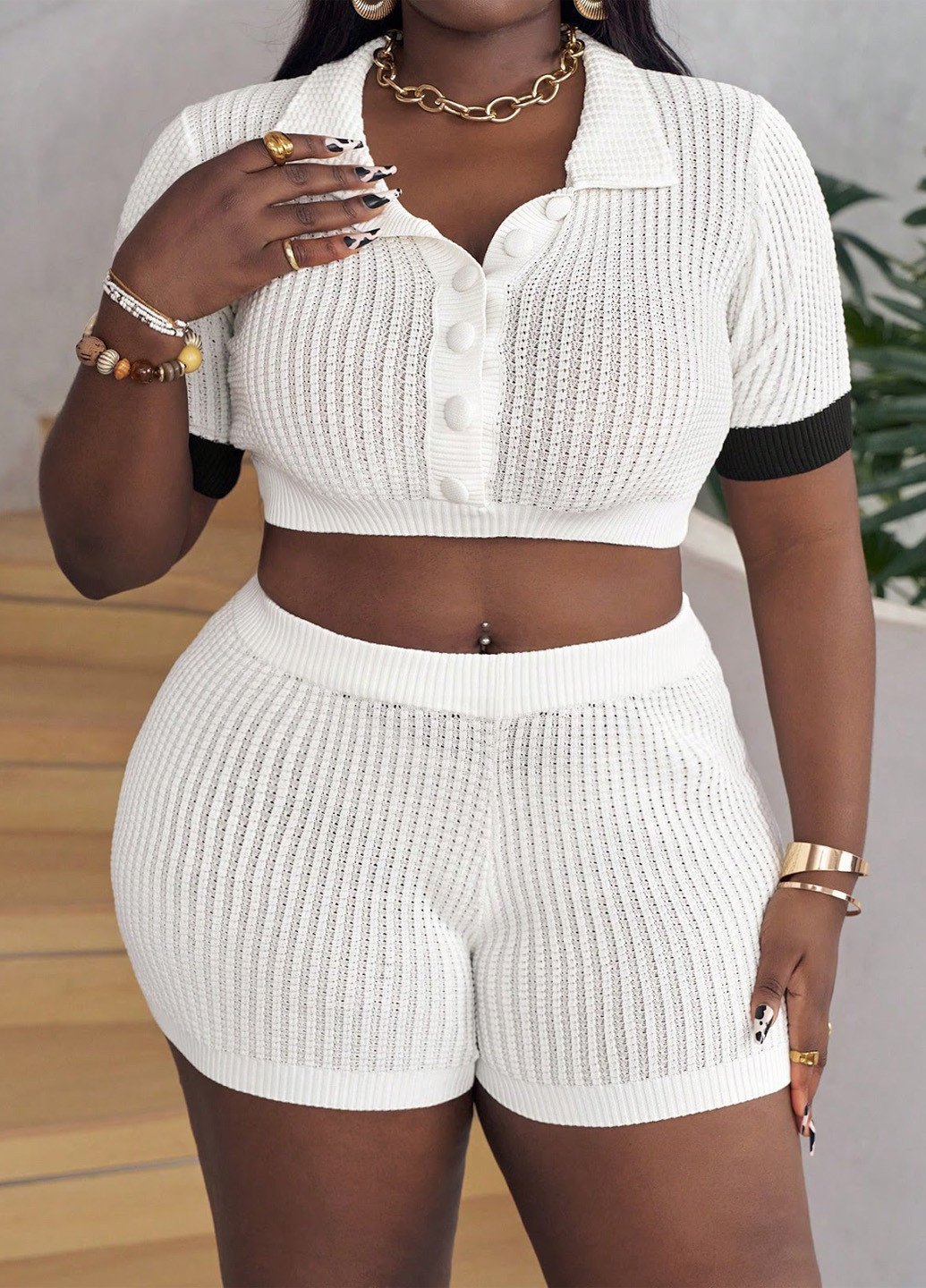 Костюм (топ, шорты) SHEIN (324630067)