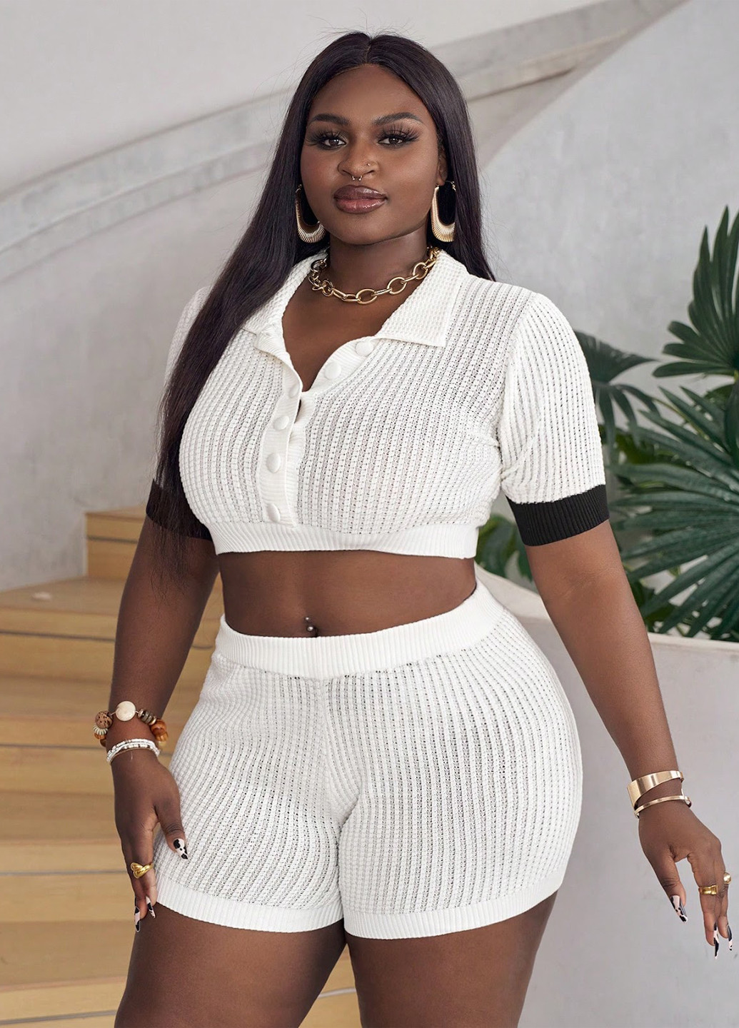 Костюм (топ, шорты) SHEIN (324630067)