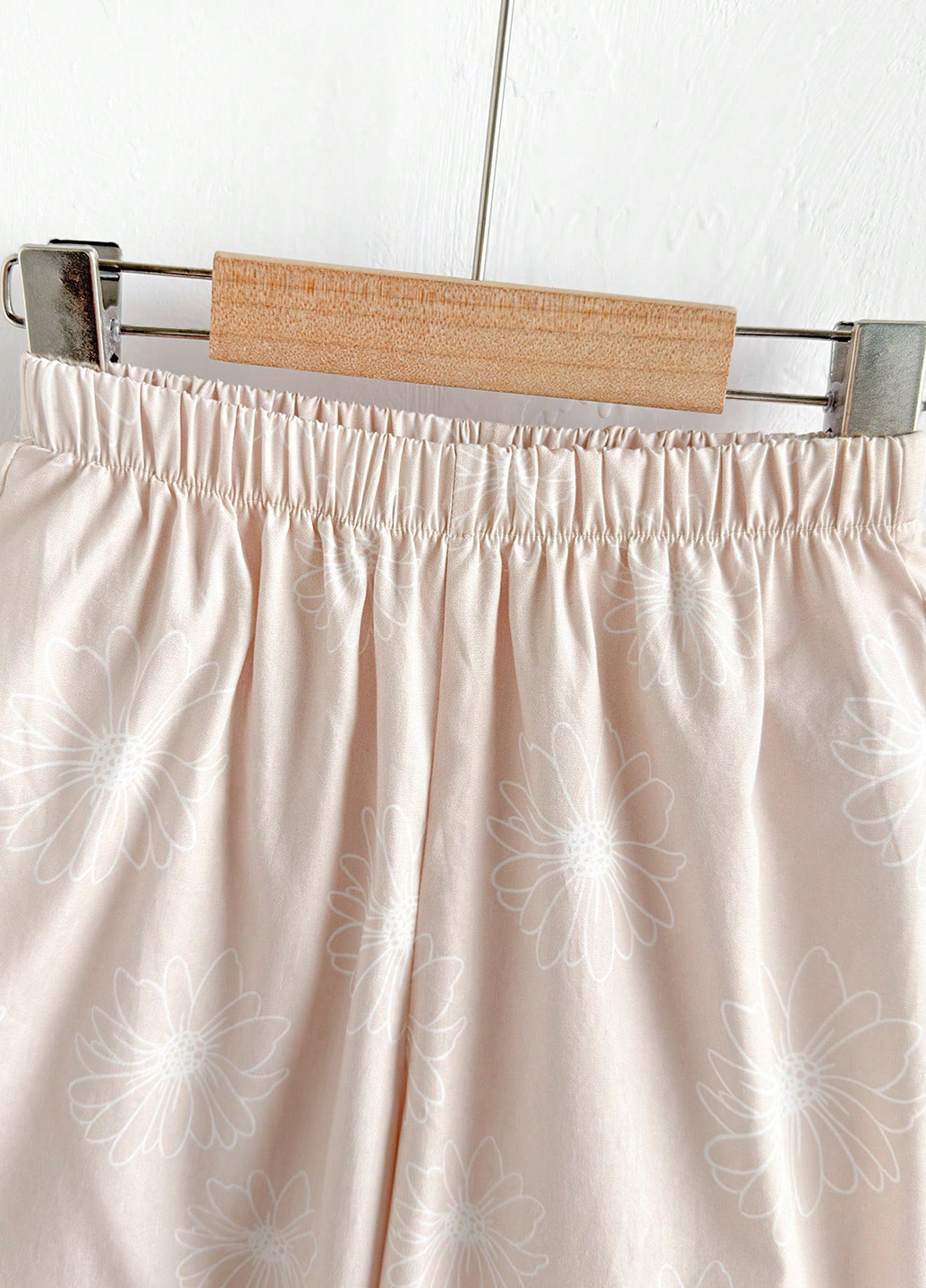 Айворі літній костюм (топ, штани) SHEIN