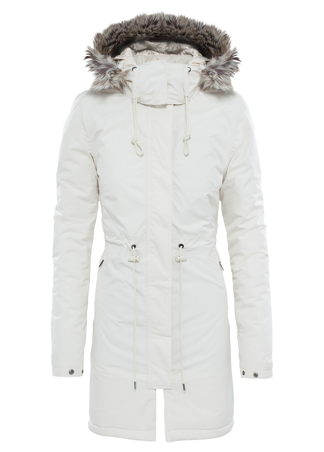 Белая зимняя куртка The North Face