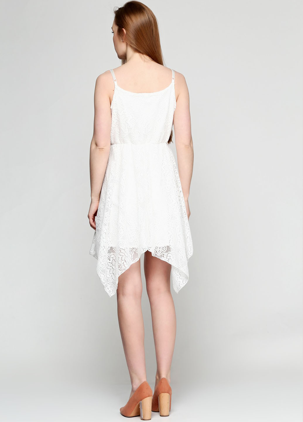 Білий кежуал сукня кльош Francesca's однотонна