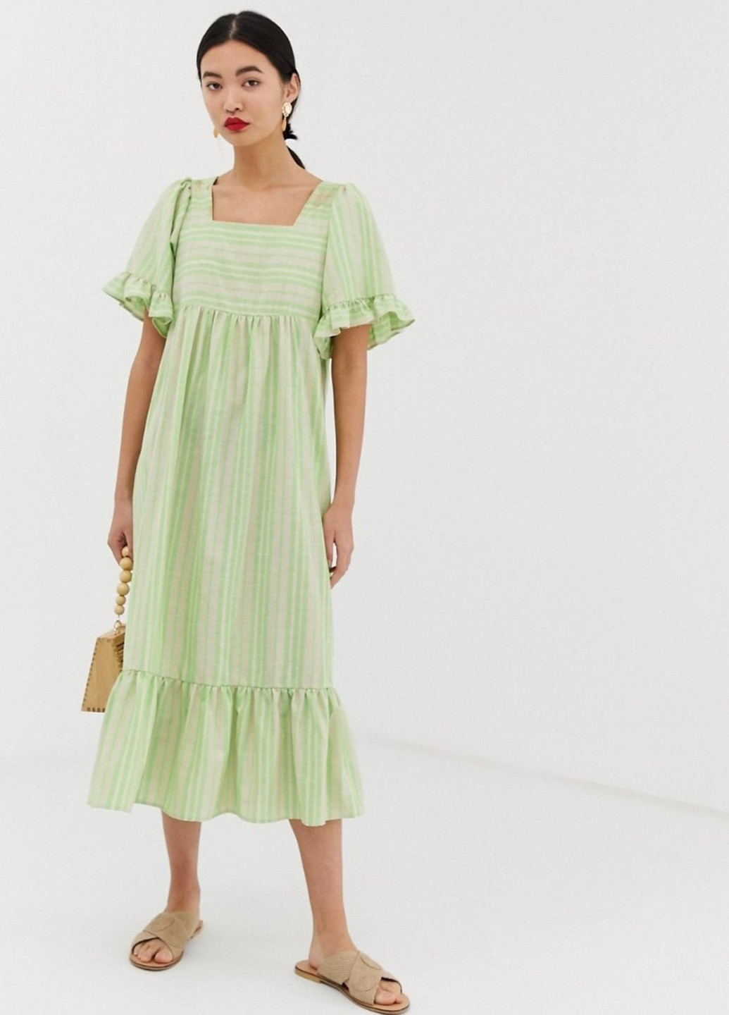 Зеленое платье Lost Ink