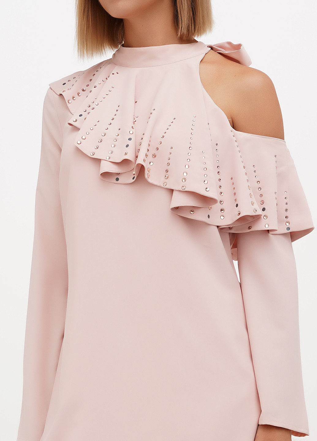 Пудрова кежуал, святковий сукня Sassofono однотонна