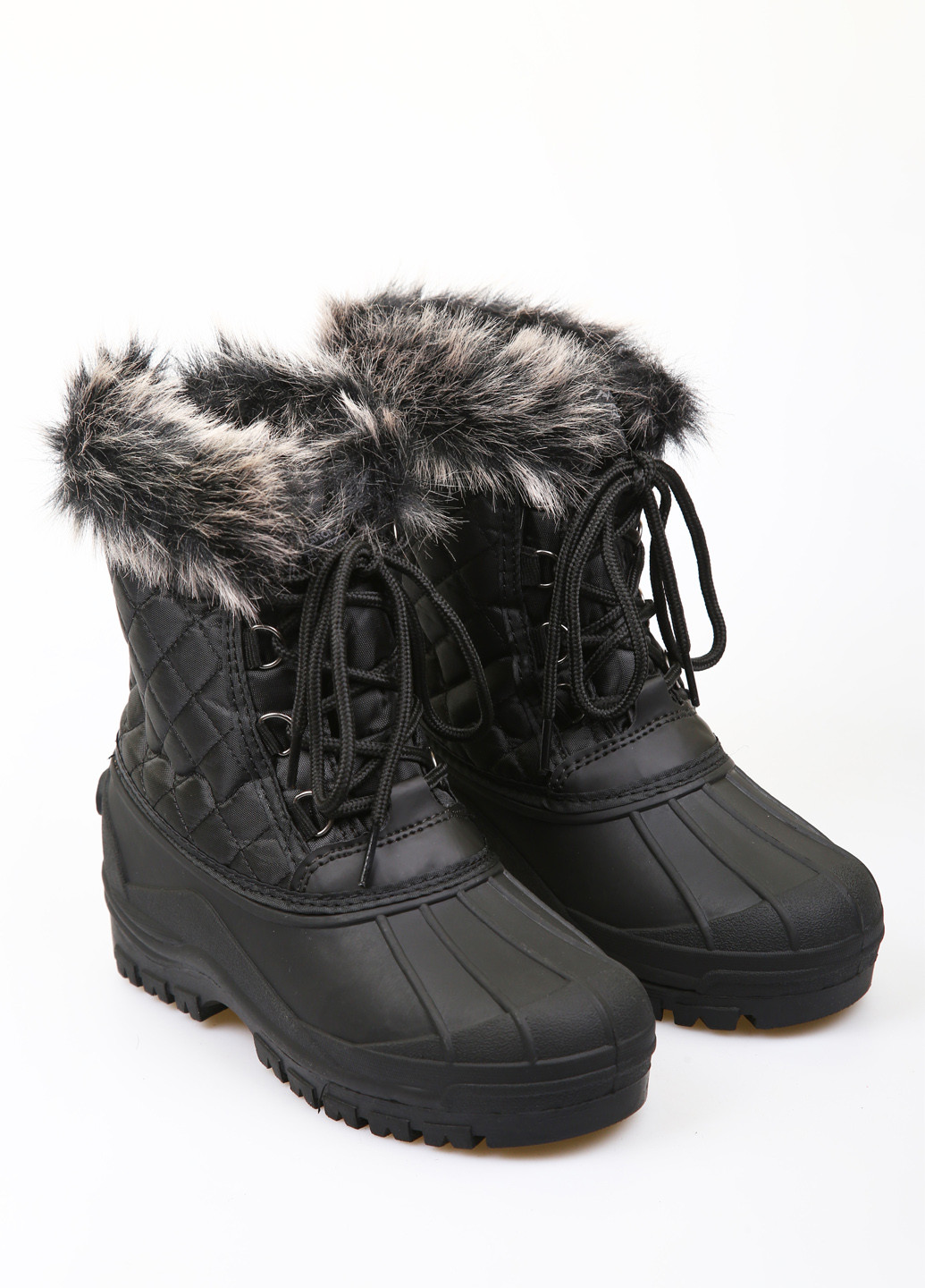 Зимние ботинки Sprandi с мехом тканевые, резиновые