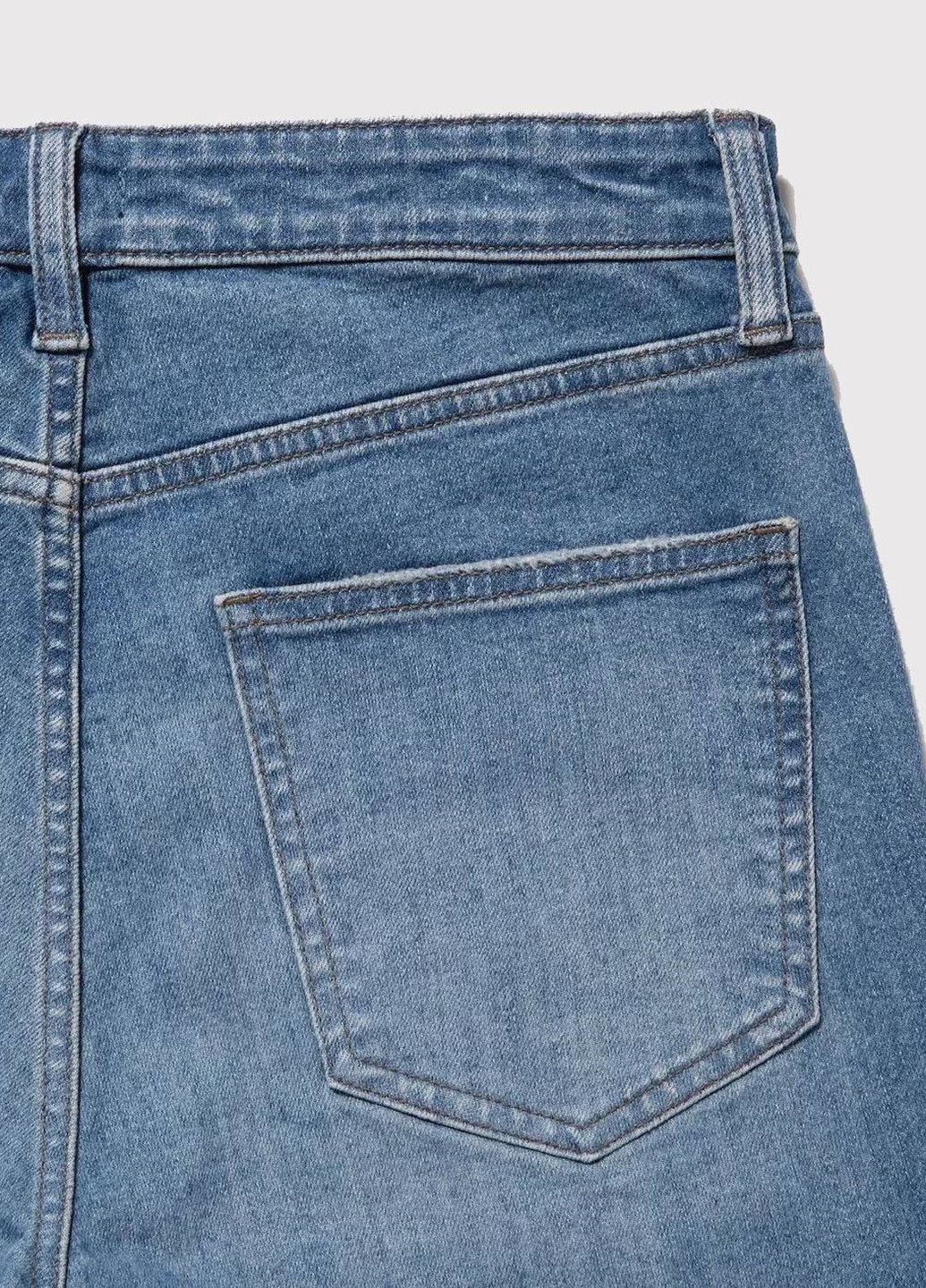 Синие демисезонные скинни джинсы Uniqlo