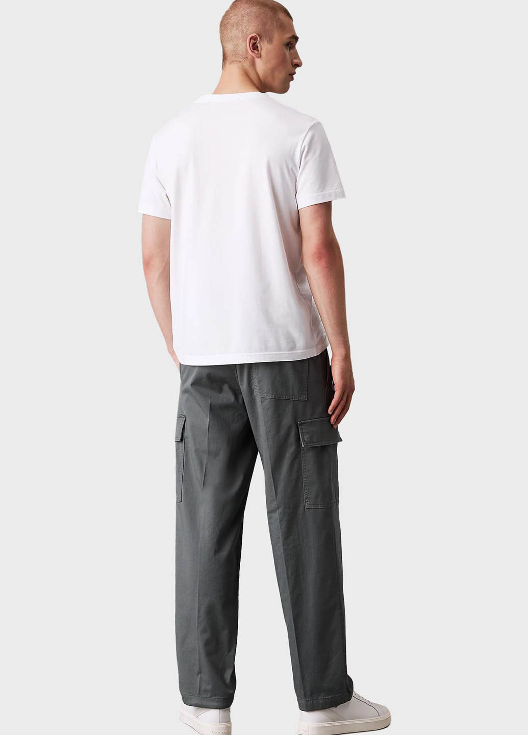 Серые кэжуал демисезонные карго брюки Calvin Klein Jeans