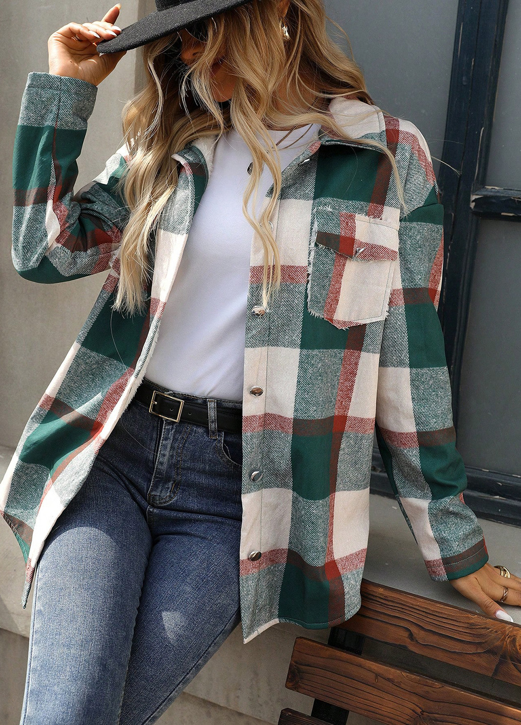 Куртка-сорочка SHEIN (341285667)