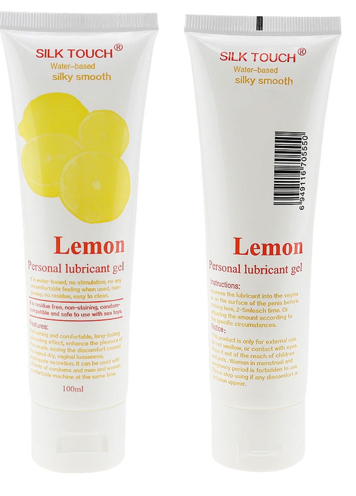 Лубрикант Silk Touch Лимон на водной основе Langsha (251837601)