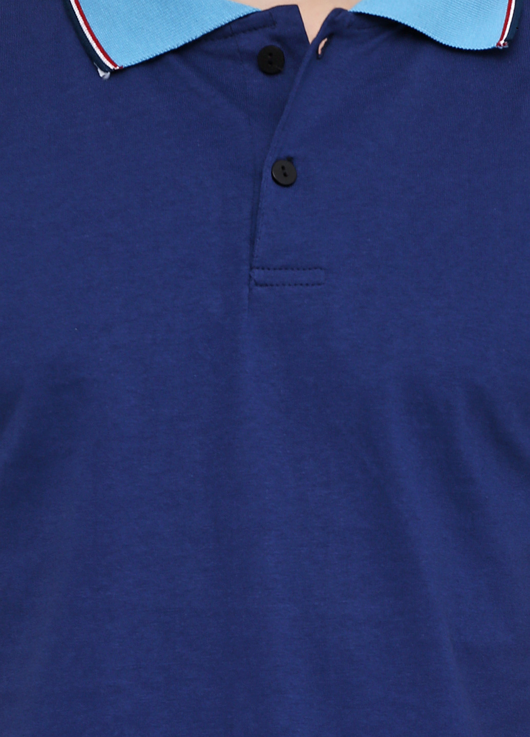 Синяя футболка-поло для мужчин Chiarotex однотонная