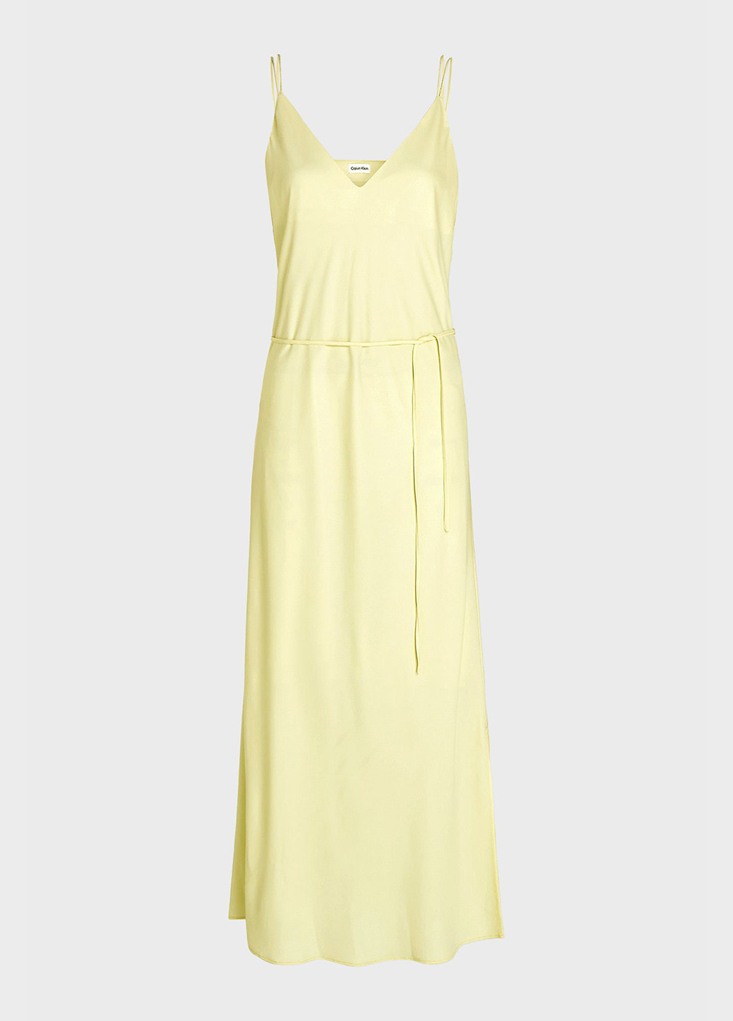 Жовтий вечірня, кежуал сукня сукня-комбінація Calvin Klein однотонна