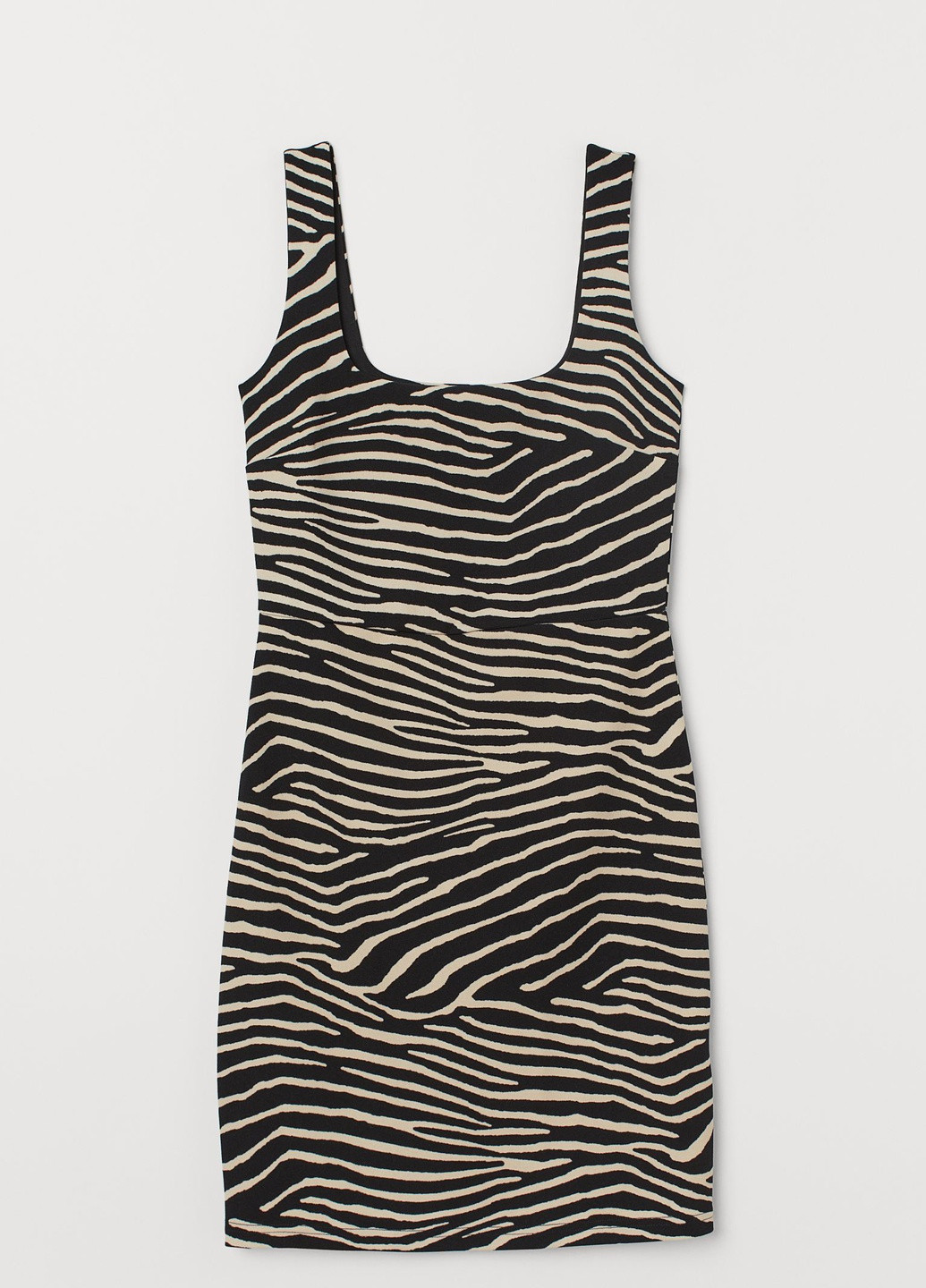 Чорна кежуал плаття, сукня H&M зебра