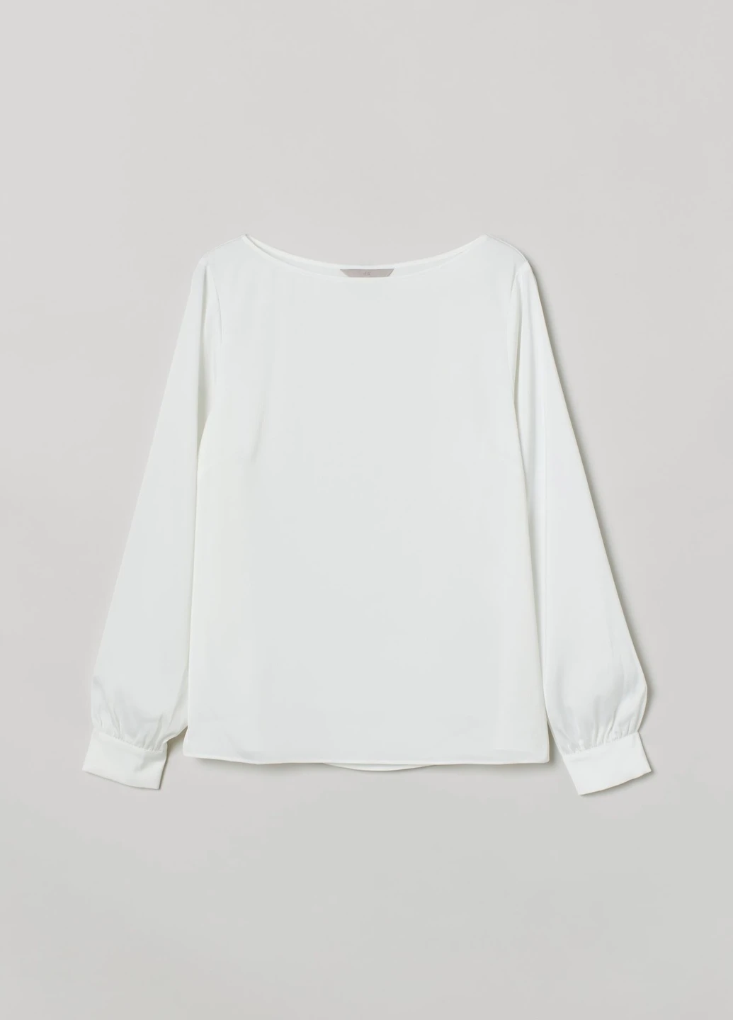 Белая атласная блузка H&M